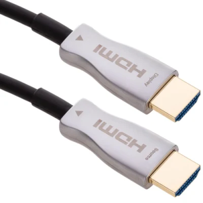 Cabo óptico ativo HDMI para HDMI 2.0 macho para macho 4K cabo de fibra Aoc com construção