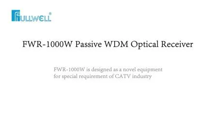 Receptor óptico de filtro passivo FTTH de 1550nm apenas para CATV