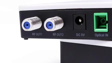 Receptor Wdm de fibra óptica / nó óptico FTTH AGC para TV analógica e digital 2 portas de interface RF CATV