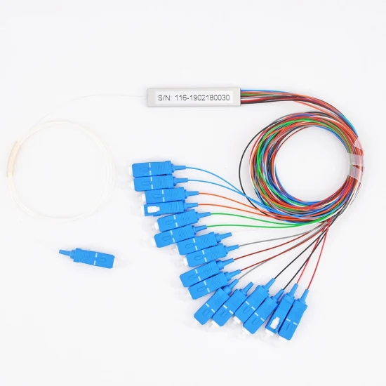 Divisor PLC de fibra óptica FTTH com conector LC/APC 1X16 LC APC Mini PLC Splitter
