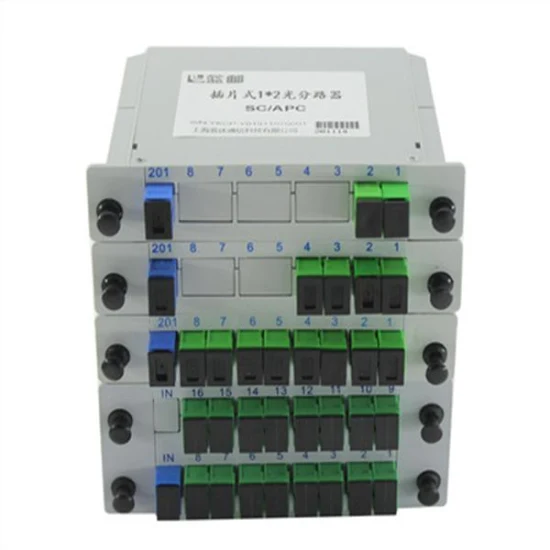 Caixa terminal do divisor do PLC Equipamento de fibra ótica de venda quente Fibra ótica de 16 vias Fibra ótica